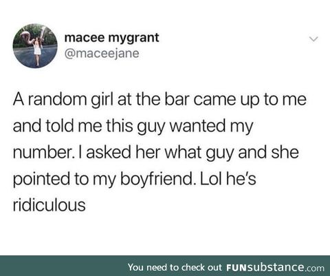 That's a sweet boyfriend
