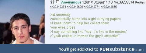 Anon bumps into a girl