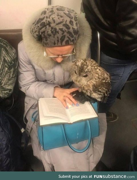 Old lady at subway