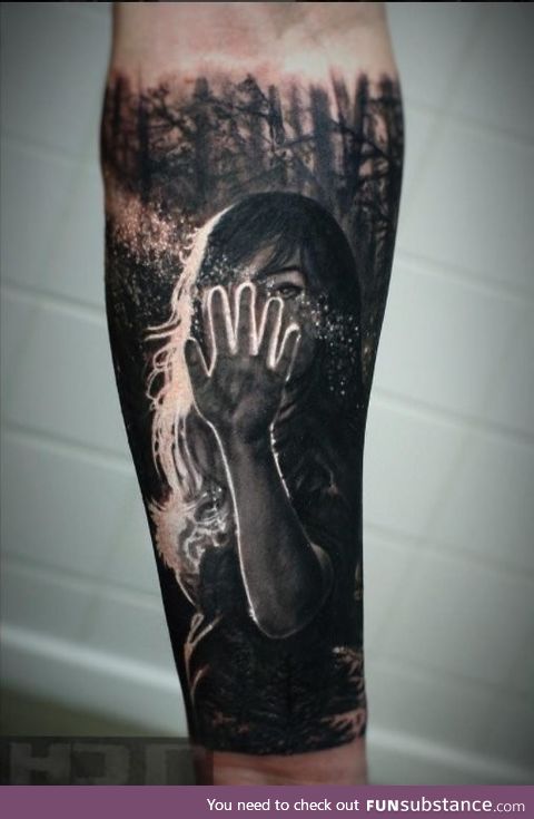 Backlit tattoo by Iwan Yug