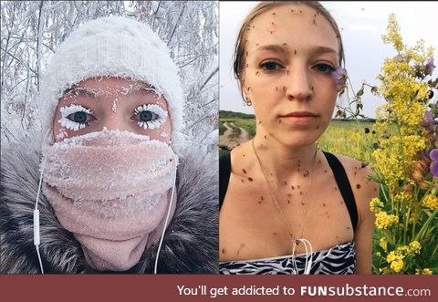 Siberian Winter vs Siberian Summer