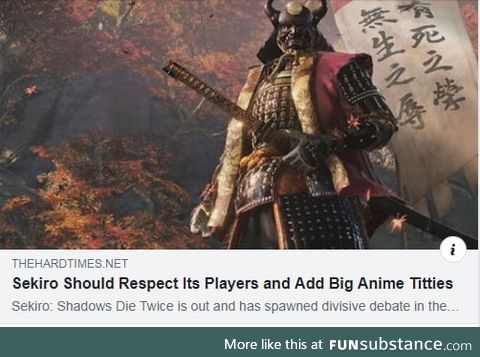 This Game Journalist knows what EVERYONE really wants in Sekiro