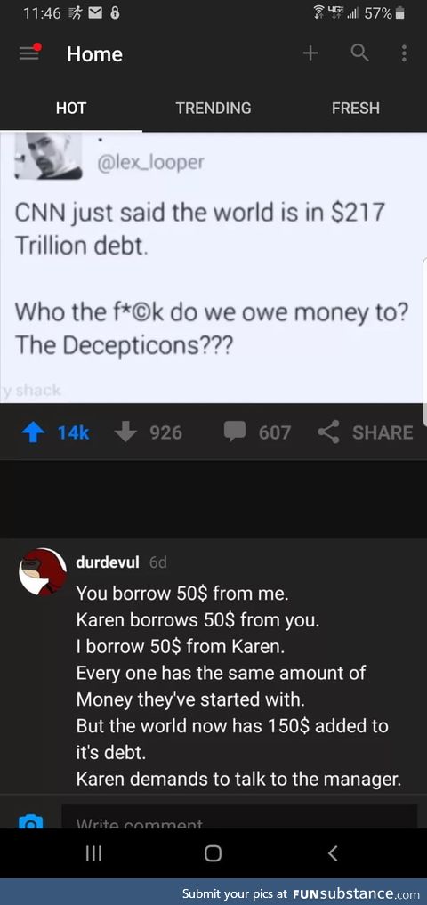 Of course Karen is the problem