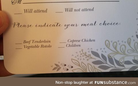 An Interesting Menu for my Family's wedding