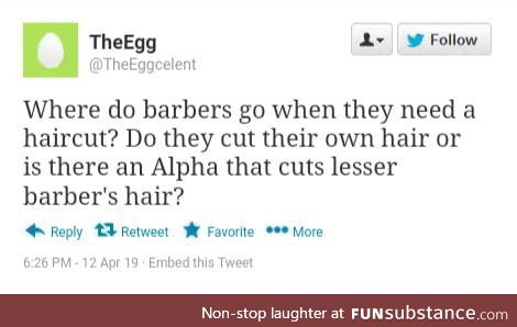 Any barbers around that can answer?