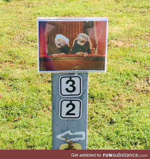 Two funny retired guys next to our family’s campsite had this sign on their camping