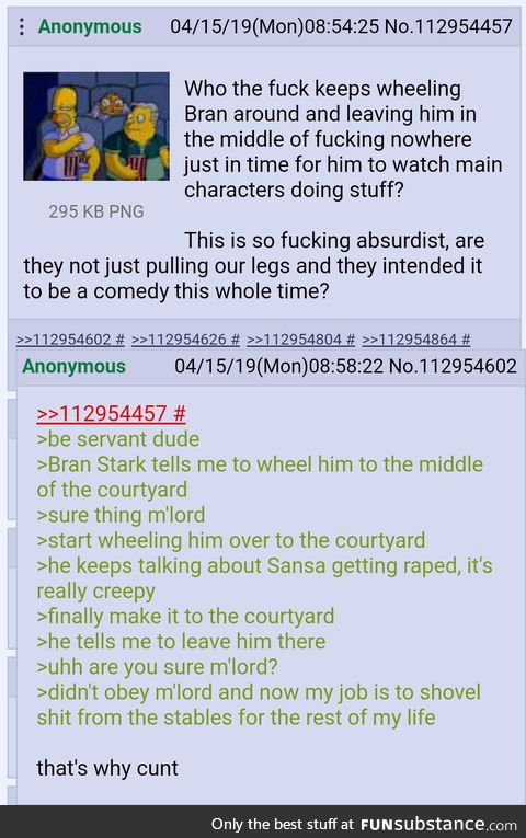 Anon explains Game of Thrones