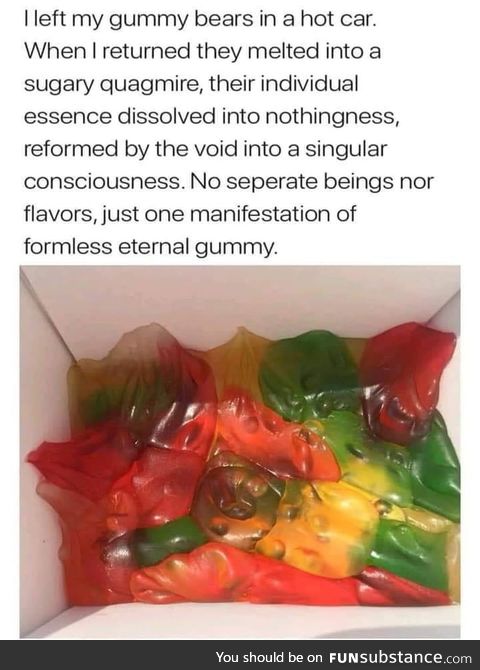 Non-Euclidean gummy bears