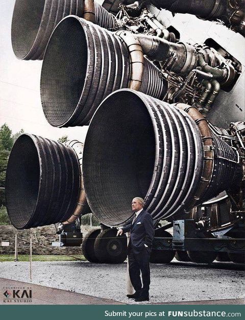 Werner Von Braun, German rocketscientist who litterally put the man on the moon