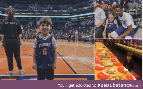 Remember Teddy that nobody came to his birthday party? Well Phoenix Suns made sure he