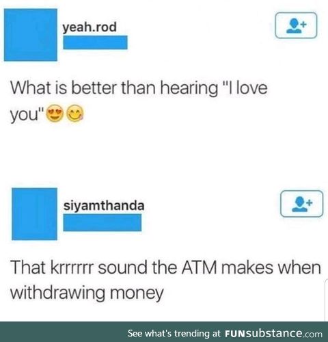 Money = love