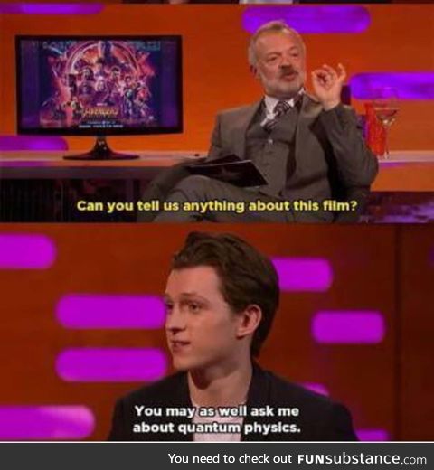 Tom Holland made the most subtle spoiler joke ever