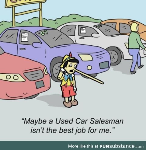 My friend sent me this. The funniest part is, I'm a car salesman