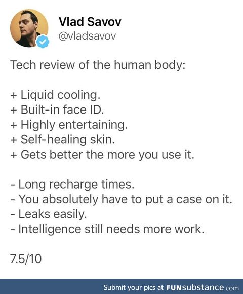 Tech Review of the Human Body