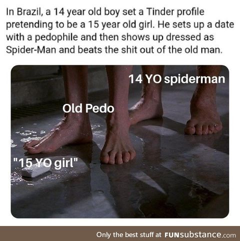 Clever spooderman