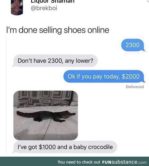Selling shoes online