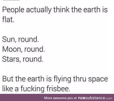 What you say now, flat earthers?