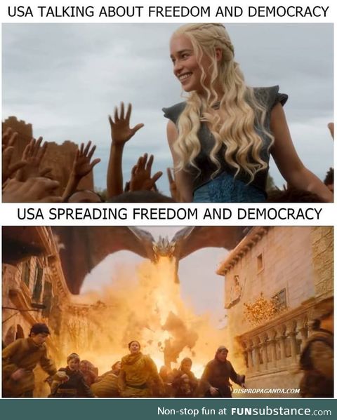 Democracy, fire and blood