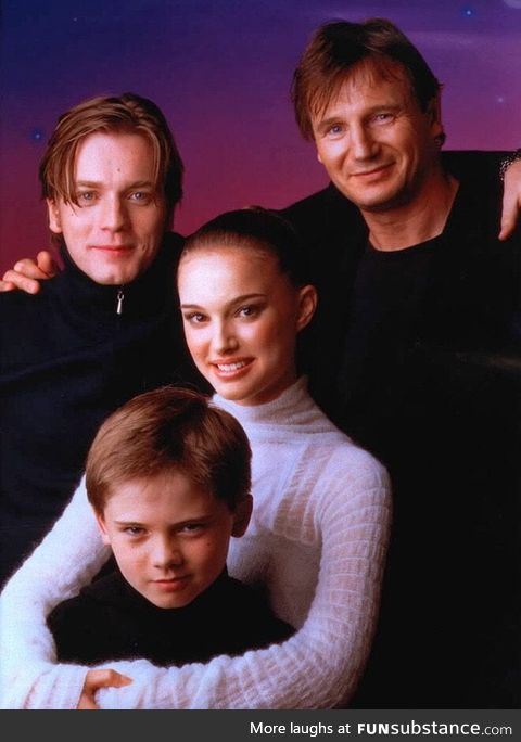 Cast photo for Star Wars Episode 1: The Phantom Menace, released 20 years ago today