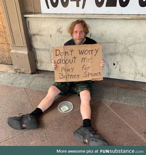 Homeless guy in New Orleans