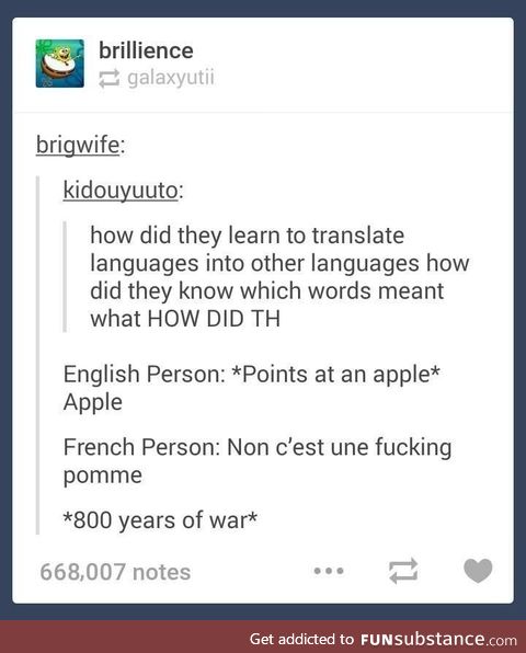 It's always the French