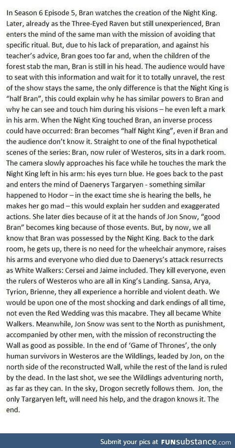 Another ending on Twitter. Loved this plot. Maybe in ten years when GRRM decides to