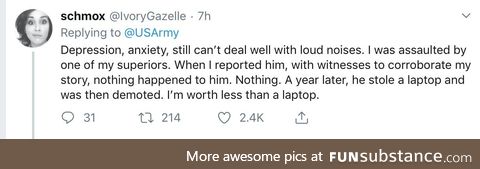 One more tweet in the US Army thread.
