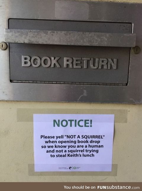 Spotted at a local public library