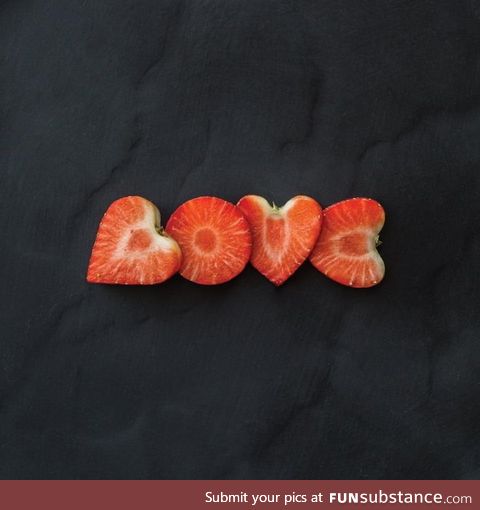 A natural strawberry font