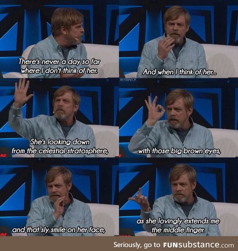 Mark Hamill on Carrie Fisher