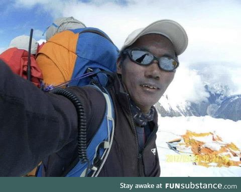 Kami Rita Sherpa broke the world record today for the most successful summits of Mount