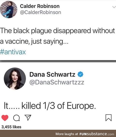 I have a theories. Back me up. These antivax is a propoganda to reduce the population. I