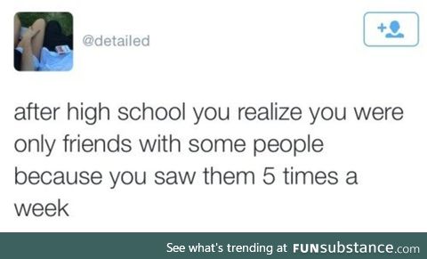 Highschool friendship