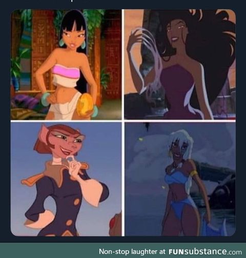 Animated movie companies gave us some THICC women at the begining of 2000's