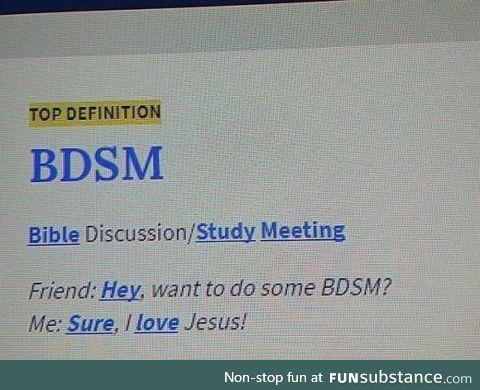 I think I picked the wrong BDSM!