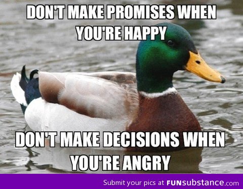 Advice Duck on commitment.