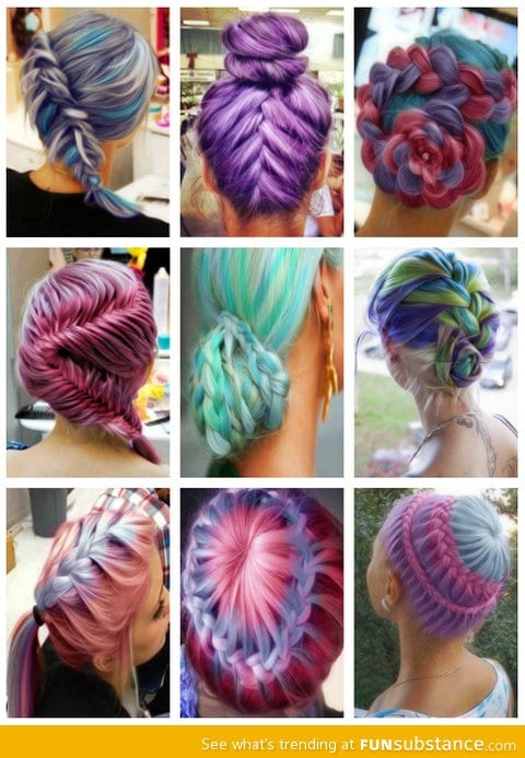 Creative Color Hairdos