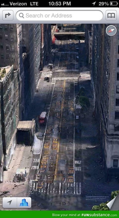 Apple Maps makes New York look like there was a zombie apocalypse