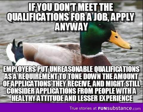 An employer told me this