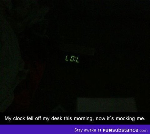 Naughty alarm clock