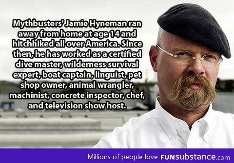 This makes Jamie Hyneman even more awesome
