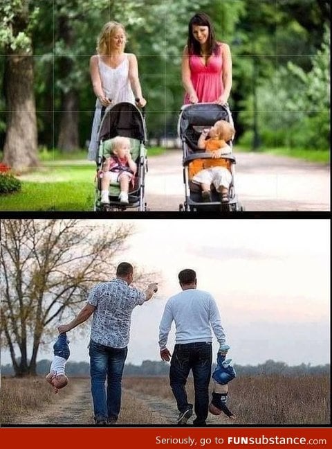 Mom vs dad