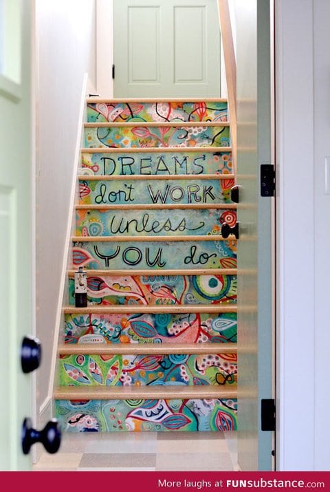 Art studio stairs