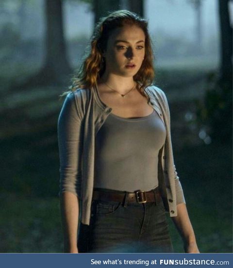 Jean Grey wearing jeans and the color grey (Dark Pheonix). OC do not steal