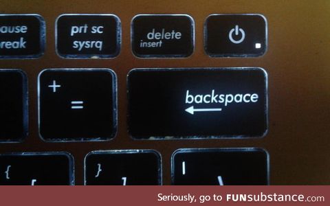 Oh you want to press 'backspace' or 'delete'? Enjoy accidentally
