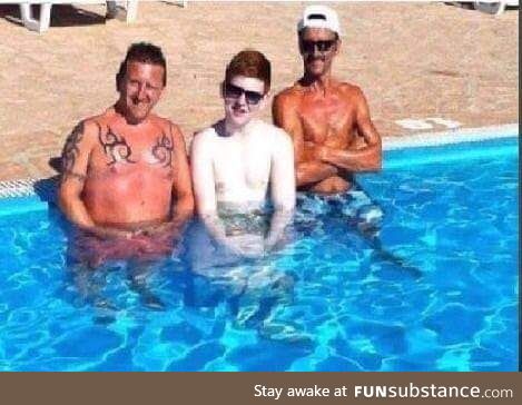 These two brave men at a haunted swimming pool