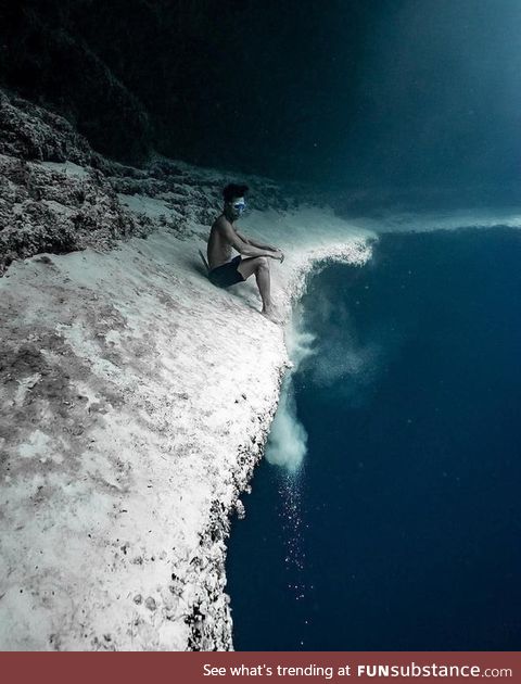 Underwater sea shelf