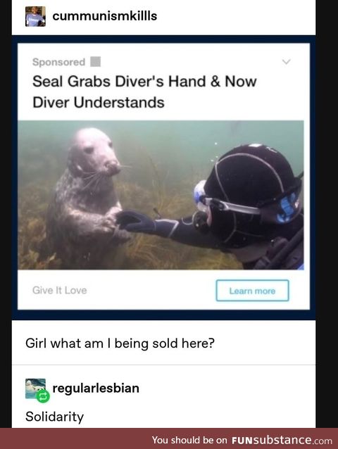 Sea pupper