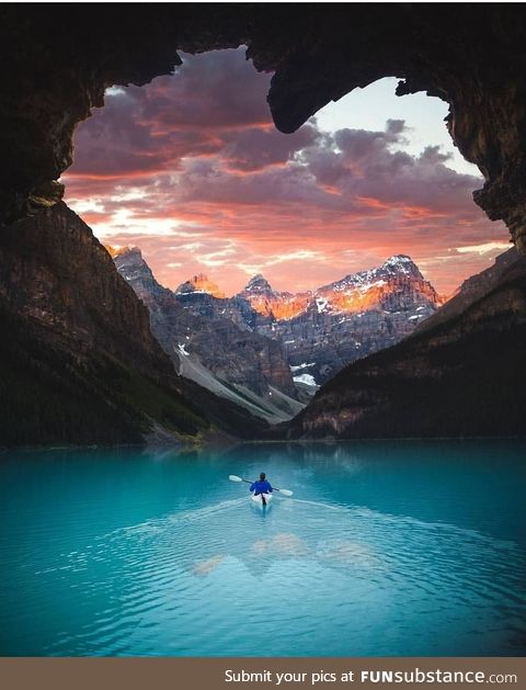 Giant Cave In The Mountains of Canada