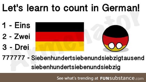 Time to learn German!